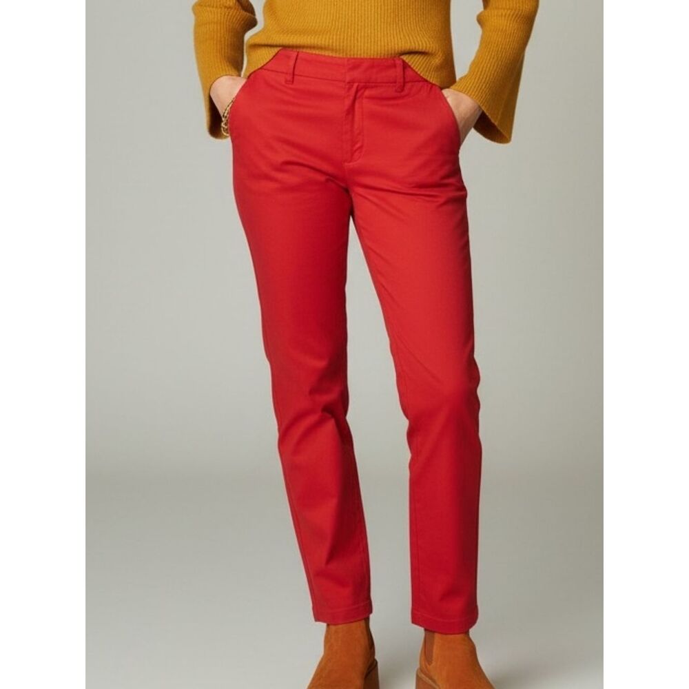 Banana Republic Sloan Bright Red Straight Leg Chinos